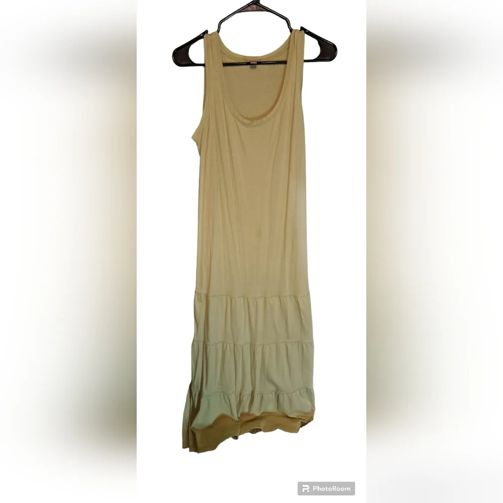 Black Cardigan over a yellow dress. - Picture 2 of 9